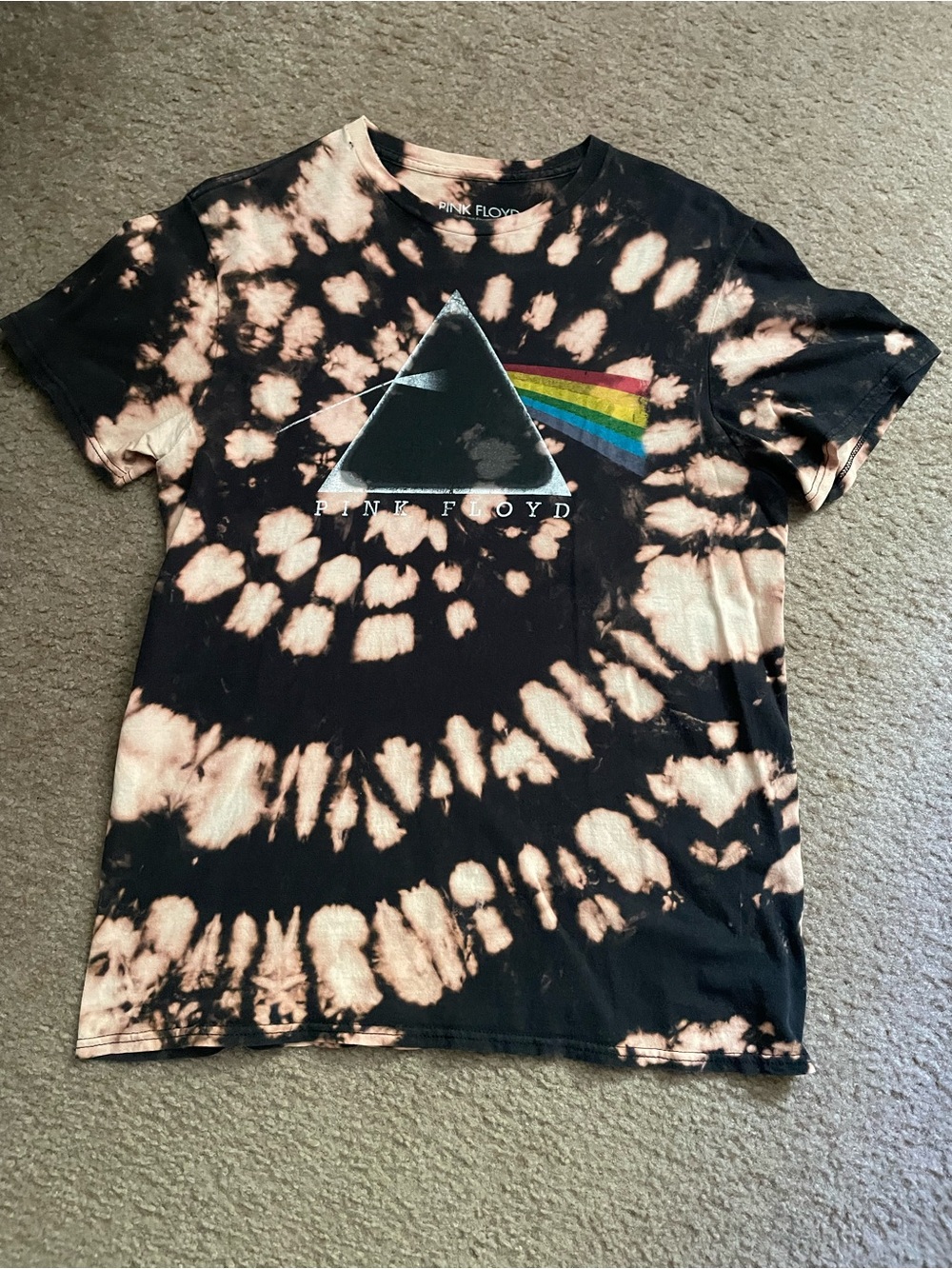 Pink Floyd Tie dye Dark Side Of The Moon Graphic T shirt Size M